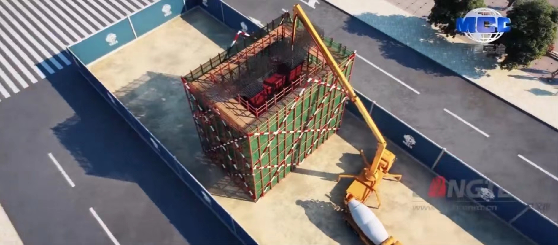 中国五冶高架桥施工工法三维动画演示